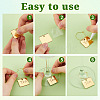 Acrylic Wine Glass Charms AJEW-GA00009-3
