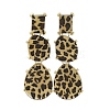 Alloy acrylic Dangle Stud Earrings EJEW-M075-01G-02-2