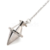 Brass Dowsing Pendulum Big Pointed Cone Pendants KK-H491-06P-2