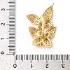 Brass Micro Pave Clear Cubic Zirconia Fold Over Clasps KK-G505-24B-G-3