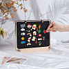 Felt with Iron Display Stands with Wood Base for Brooch ODIS-SC0001-11-3