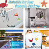 2Sets 20Pcs Sea Animal PVEA Bathtub Non-Slip Stickers AJEW-CN0004-08-4