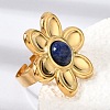 304 Stainless Steel Cuff Open Rings for Women GG-CBA7994-02G-14-3