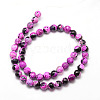 Natural Fire Crackle Agate Bead Strands X-G-K166-06F-8mm-07-2