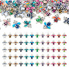  60Pcs 12 Colors Alloy Enamel Pendants ENAM-TA0001-61-1