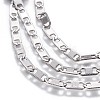 Tarnish Resistant 201 Stainless Steel Link Chains CHS-P007-22P-2