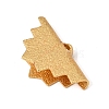 Brass Ribbon Crimp Ends KK-G385-01LG-2