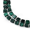 Natural Malachite Beads Strands G-L630-A01-7x7mm-4