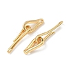 Brass Hook and S-Hook Clasps KK-Z136-41C-G-2
