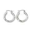 Cubic Zirconia Hoop Earrings EJEW-Z019-23D-P-1