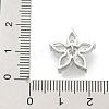 Rack Plating Brass Micro Pave Clear Cubic Zirconia Buttons KK-K293-13P-3