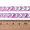 Electroplate Transparent Crackle Glass Beads Strands EGLA-Q135-02A-B05-4
