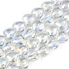 Electroplate Glass Beads Strands X-EGLA-S188-14-B03-4