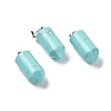 Synthetic Turquoise Dyed Pointed Pendants G-E596-02P-01-1