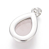 Natural Rose Quartz Pendants G-L512-C22-3