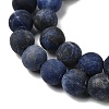 Natural Sodalite Beads Strands G-Q462-8mm-07-5