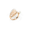 Elegant and Stylish Alloy Rhinestone Wing Cuff Rings UA6094-5