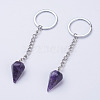 Natural Amethyst Keychain KEYC-E023-07D-2