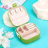 Square PU Leather & PP & Silicone Jewelry Set Box AJEW-TAC0014-13A-5
