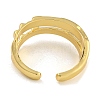 Brass Open Cuff Rings RJEW-P127-04G-3