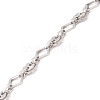 304 Stainless Steel Rhombus & Sun Link Chains CHS-F017-11P-3