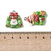 Christmas Opaque Resin Pendants RESI-I352-01P-01-3