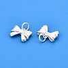 925 Sterling Silver Bowknot Charms STER-T007-101S-2