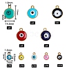 Light Gold Plated Alloy Charms sgENAM-SZ0001-37LG-2