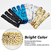 Gorgecraft 12Pcs Yarn & Rubber Elastic Headbands OHAR-GF0001-10D-4