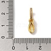 Brass Micro Pave Cubic Zirconia Pendants KK-K345-13I-G-3