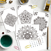 AHADERMAKER 1 Set Coloring Paper Greeting Cards Sets AJEW-GA0007-26C-3