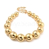 CCB Chunky Bead Ball Chain Necklace NJEW-K261-04G-2
