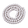 Opaque Solid Color Imitation Jade Glass Beads Strands EGLA-A044-P6mm-D19-2