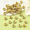 Brass Grade A Rhinestone Spacer Beads RSB036NF-05G-2