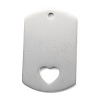 Non-Tarnish 304 Stainless Steel Pendants STAS-G251-04B-P-1