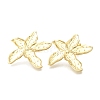 Rack Plating Starfish Brass Stud Earrings EJEW-H016-28G-2