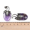 Natural Amethyst Pendants G-L524-17AS-07-3