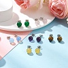 Natural Mixed Stone Stud Earrings EJEW-JE06284-1