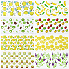 8Pcs 8 Styles PVC Plastic Waterproof Decorative Sticker Labels DIY-SP0004-93C-6