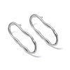 Non-Tarnish 304 Stainless Steel Twist Hollow Oval Stud Earrings for Women EJEW-F300-05P-1