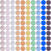 140Pcs 10 Colors Lampwork Cabochons LAMP-FH0001-16-1