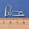 Brass Earring Hooks KK-H502-11S-01-3