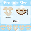 1 Set 1-Hole Wood Buttons BUTT-CY0001-16A-2