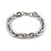 304 Stainless Steel Oval Link Chain Bracelets for Women Men BJEW-F488-62P-4