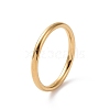 201 Stainless Steel Simple Thin Plain Band Ring for Women RJEW-I089-27G-1