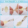 600Pcs 2 Colors Brass Snap on Bails KK-SP0002-24-6
