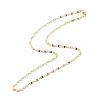 Brass Oval Link Chains Necklace for Women X-NJEW-P265-25G-2