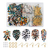 Biyun DIY Monstera Leaf Dangle Earring Making Kits DIY-BY0001-38-1