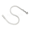 Tarnish Resistant 304 Stainless Steel Herringbone Chain Bracelets BJEW-P236-15P-5