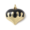 Brass Enamel Pendants KK-D336-09G-01B-1